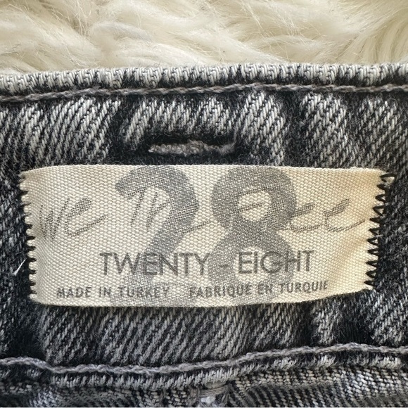 Free People We The Free Skirt Sidney Denim Midi Button Front Black Acid Wash 28 - Picture 9 of 12